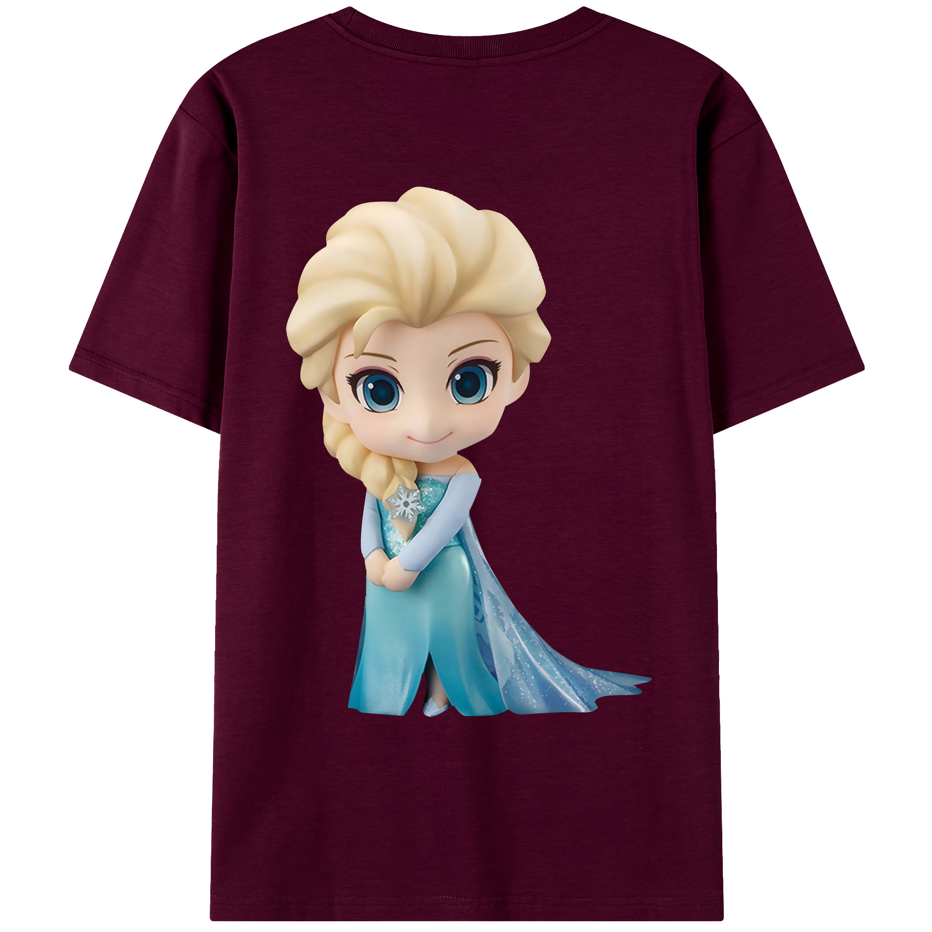 （画像用） アナと雪の女王 アンナ エルサ Frozen Anna Elsa レディース半袖Tシャツ(バックプリント)